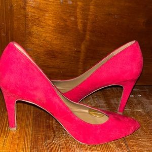 Red Suede heels